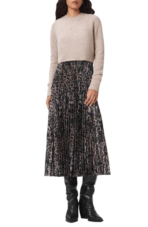 Evia Sleeveless Dress & Sweater Set