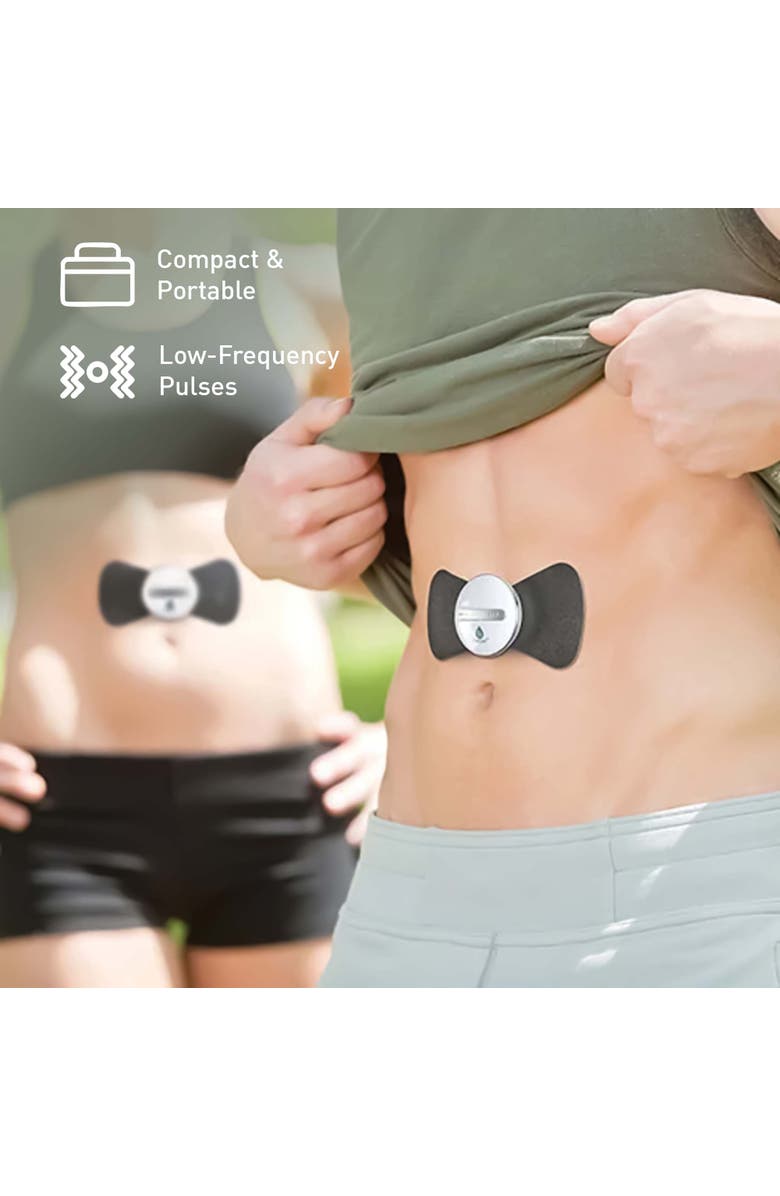 PURSONIC Wireless Muscle Stimulator & Abdominal Toning Massager Set, Alternate, color, Black