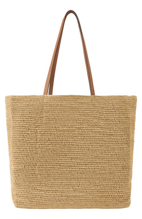 Helen Kaminski Matale Raffia Tote In Natural/cotto