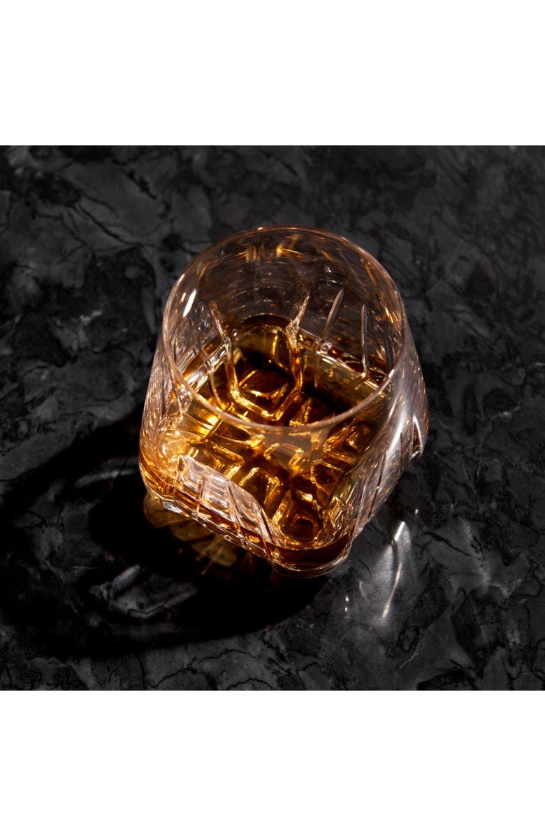 Viski Apollo Crystal Whiskey Tumbler, Alternate, color, Clear