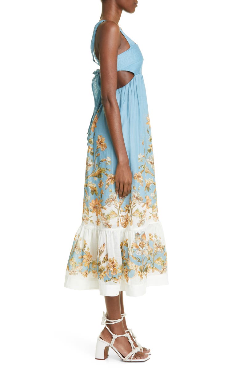Zimmermann Floral Tiered Chintz Sundress, Alternate, color, 