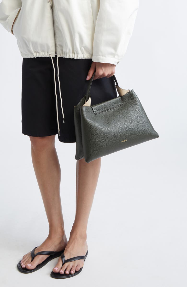 Ree Projects Elieze Medium Leather Handbag, Alternate, color, Deep Moss