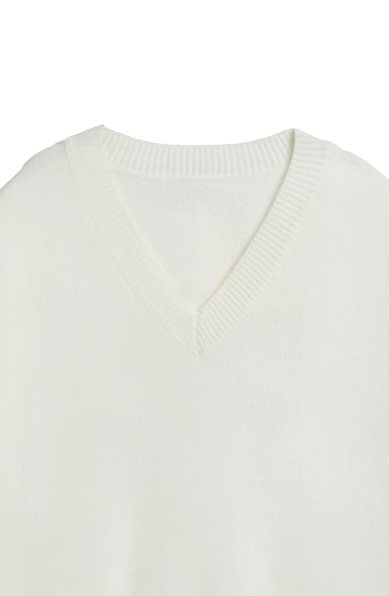 SAACHI Cotton Sweater Vest, Alternate, color, White