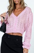 Princess Polly Lyric Open Stitch Crop Cardigan