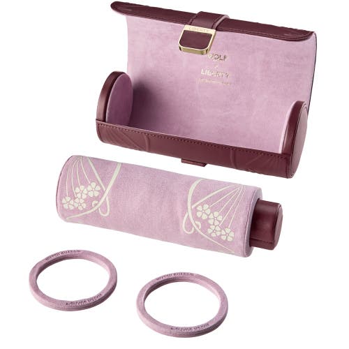 Wolf X All Over Ianthe Triple Watch Roll In Burgundy