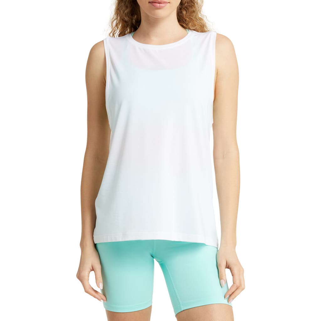 Zella Mix It Up Performance Tank In White
