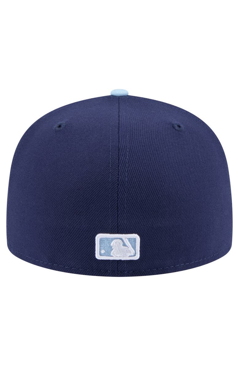 New Era Men's New Era Navy/Light Blue San Francisco Giants Color Pack 2-Tone 59FIFTY Fitted Hat, Alternate, color, 