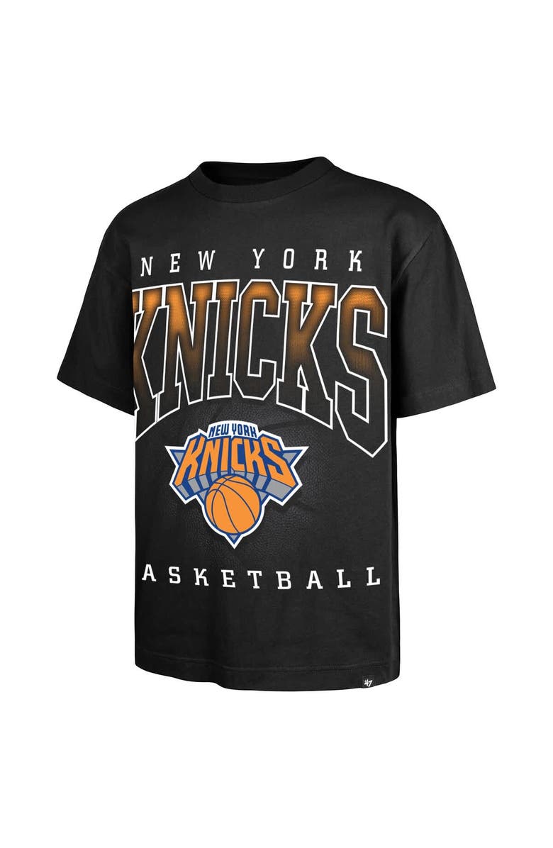 '47 Men's '47 Black New York Knicks Afterhours Foundation Premium Heavyweight T-Shirt, Alternate, color, Black