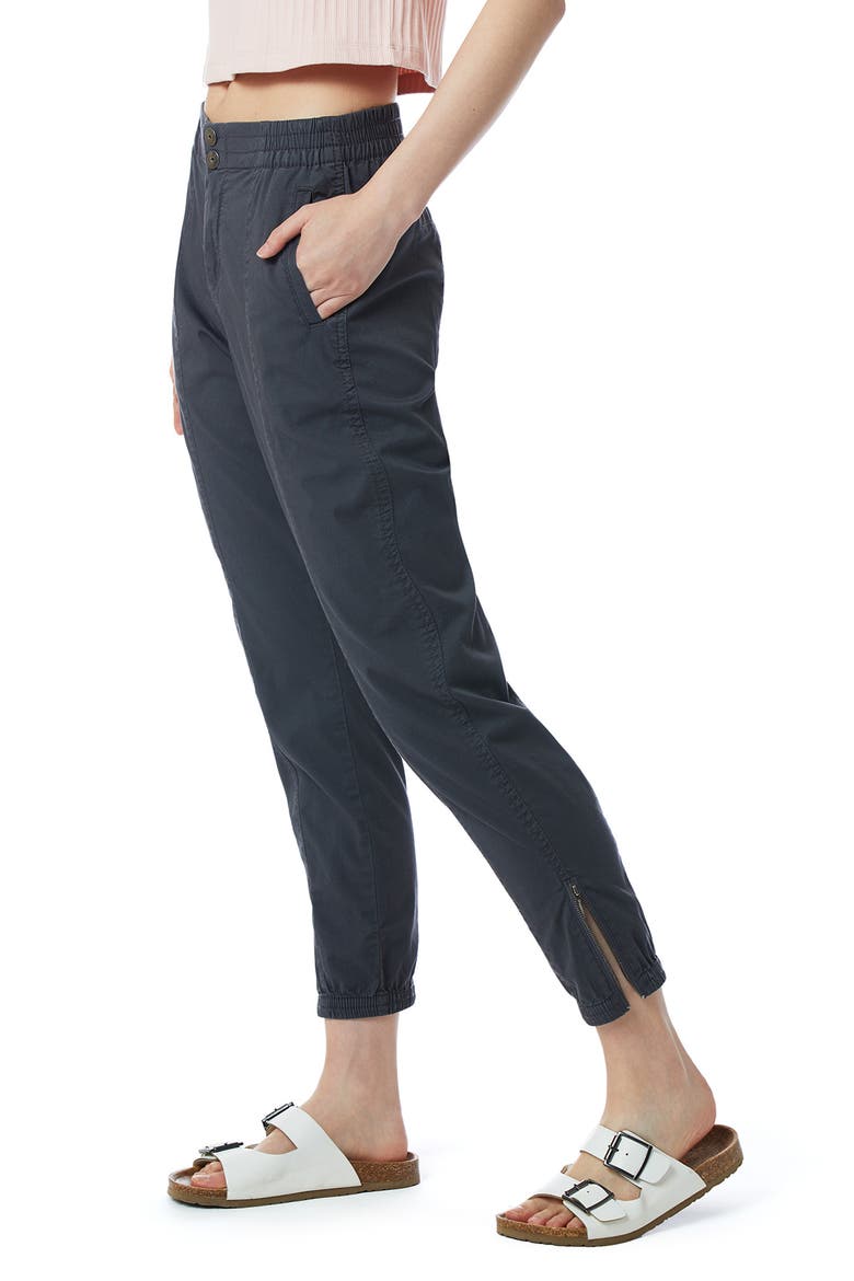 Carmella Zip Cuff Joggers, Alternate, color, GALAXY GREY