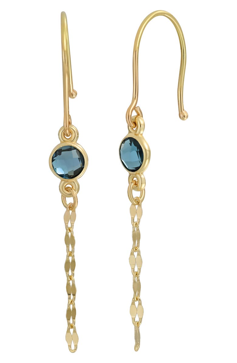 Bony Levy 14K Gold Linear Drop Earrings, Main, color, 