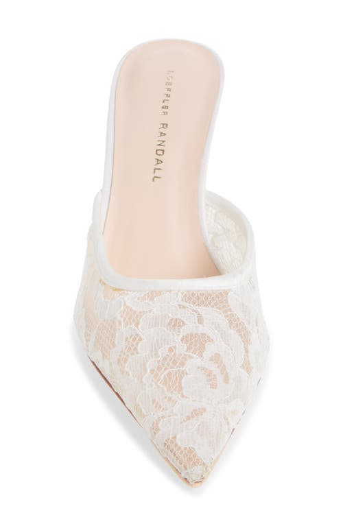 Loeffler Randall Layla Pointed Toe Mule In White