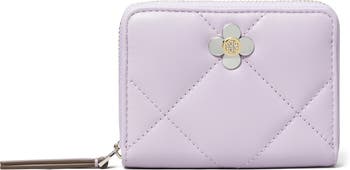 折りたたみ財布 KIRA CLOVER DIAMOND QUILT SMALL ZIP AROUND WALLET Tory Burch Small Kira Clover Diamond Quilted Leather Zip