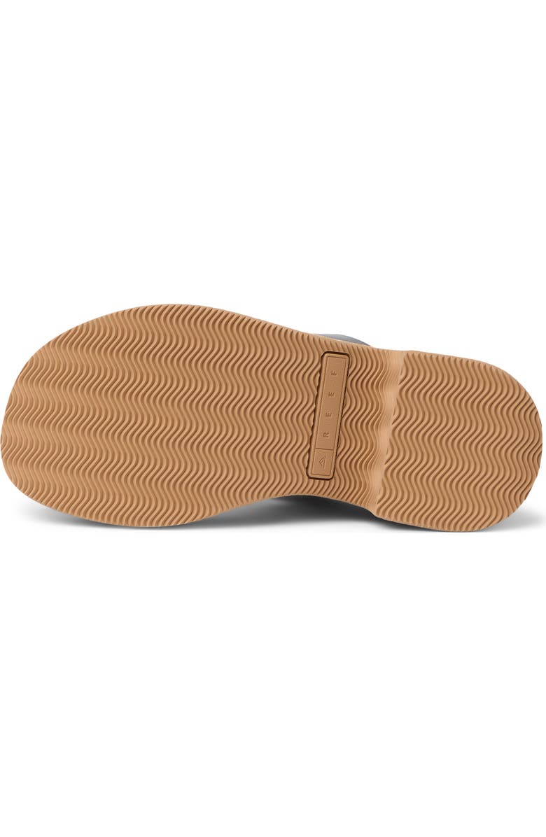 Reef Sunset Ibiza Platform Slide Sandal, Alternate, color, Black/ Raffia