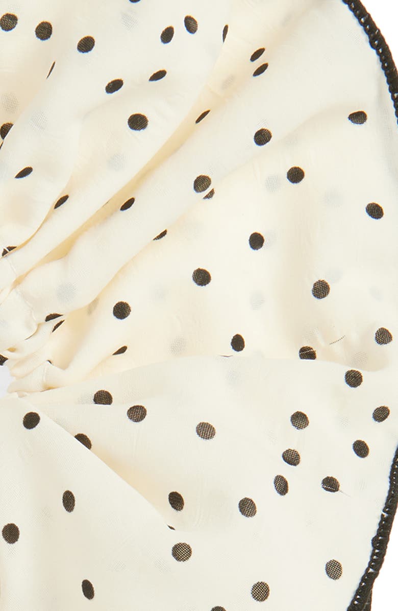 Tasha Polka Dot Scrunchies, Alternate, color, Ivory