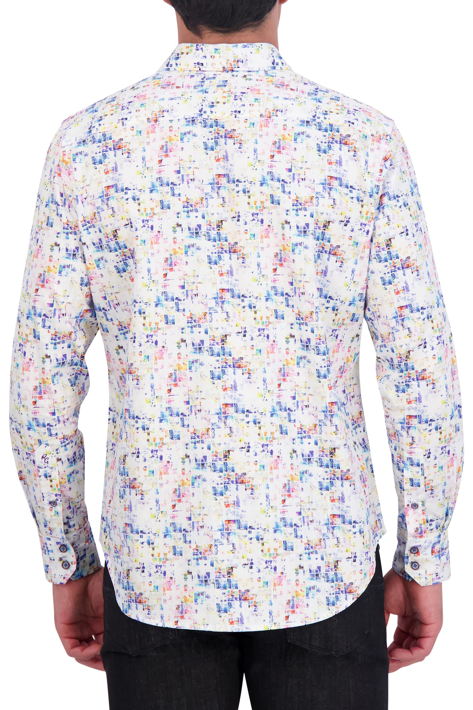 Box Print Cotton Button-Up Shirt (Men) | Nordstromrack