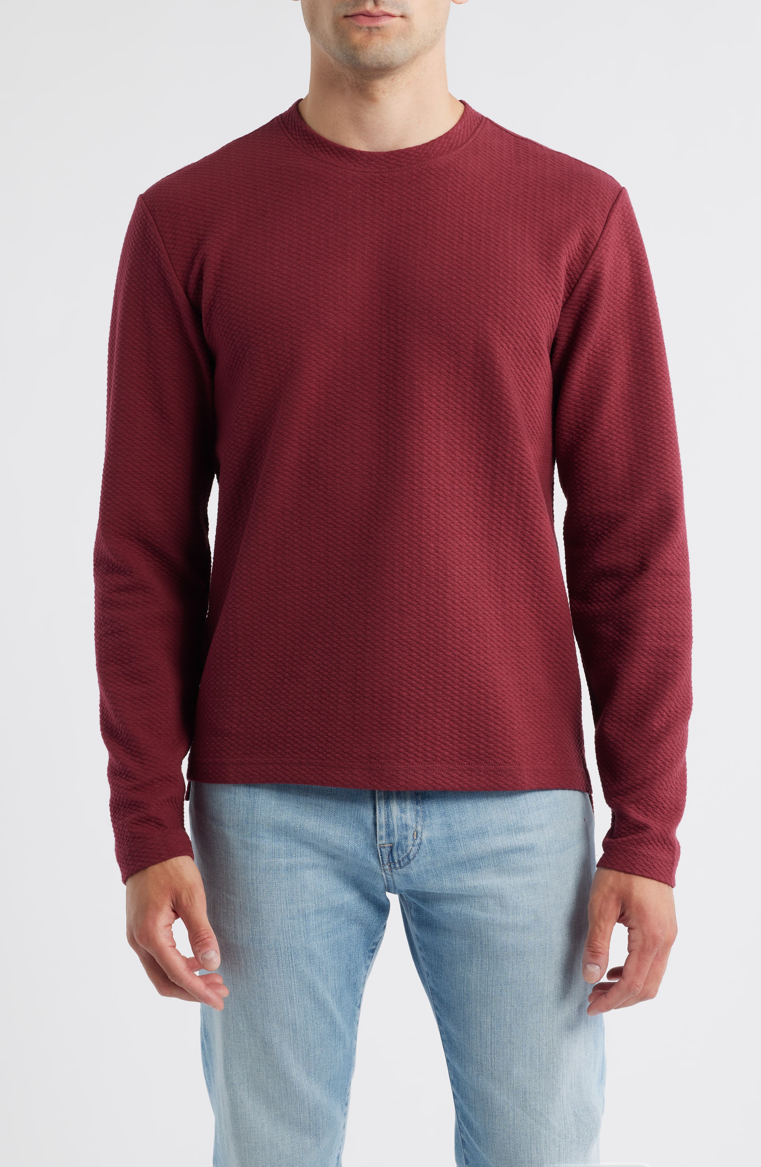 Swannies Mitch Textured Knit Crewneck Top