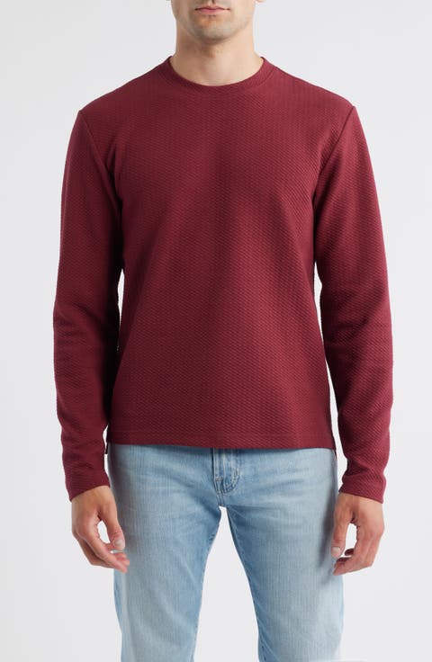 Mitch Textured Knit Crewneck Top