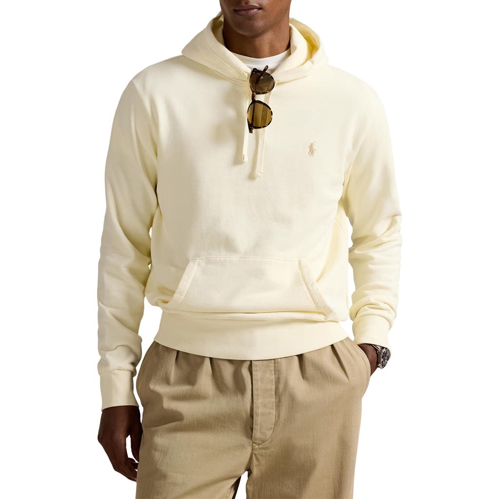 Polo Ralph Lauren Loopback Fleece Hoodie In Yellow