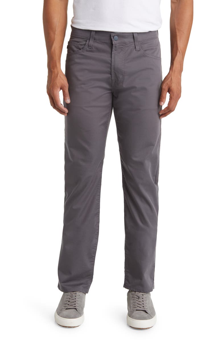 AG Everett Commuter Performance Slim Straight Pants, Main, color, Folkestone Grey