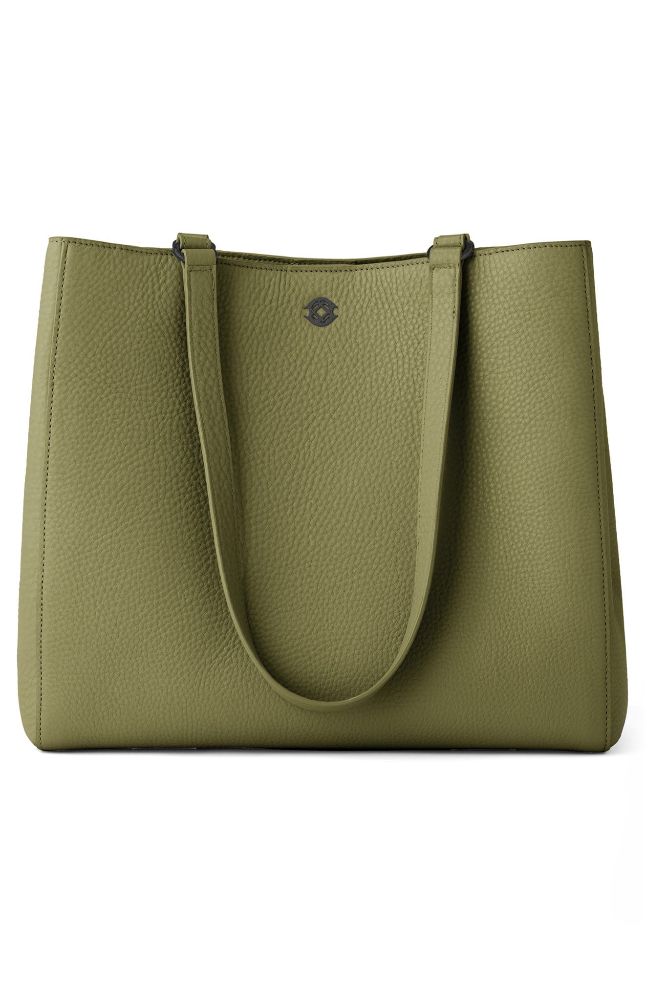 Large Allyn Leather Tote, Alternate, color, PICKLE