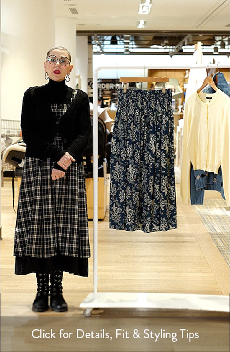 The Viola Print Cotton Skirt, sales video thumbnail