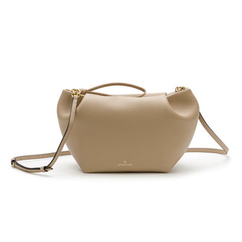 Marta Leather Clutch Bag With Shoulder Strap
