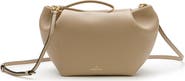LA PORTEGNA Marta Leather Clutch Bag With Shoulder Strap