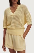 Varley Callie Sheer Knit Cotton Top