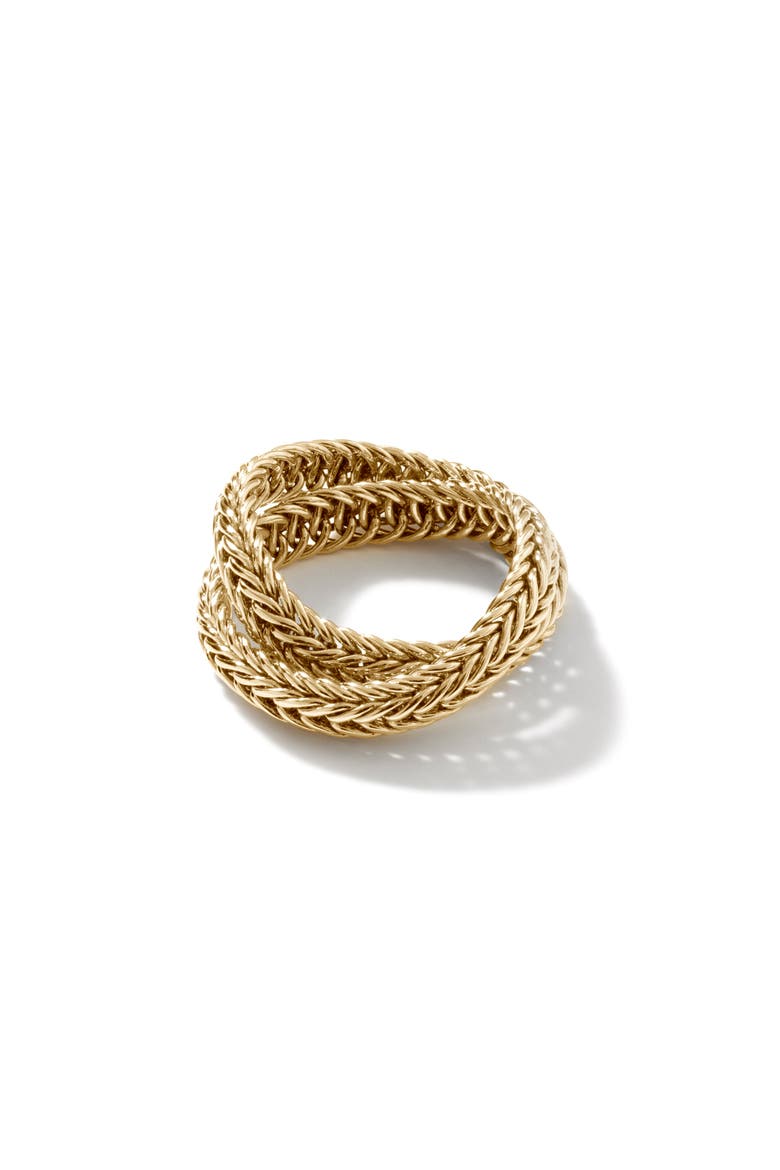 Icon Chevron Crossover Ring, 4.5MM, Alternate, color, GOLD