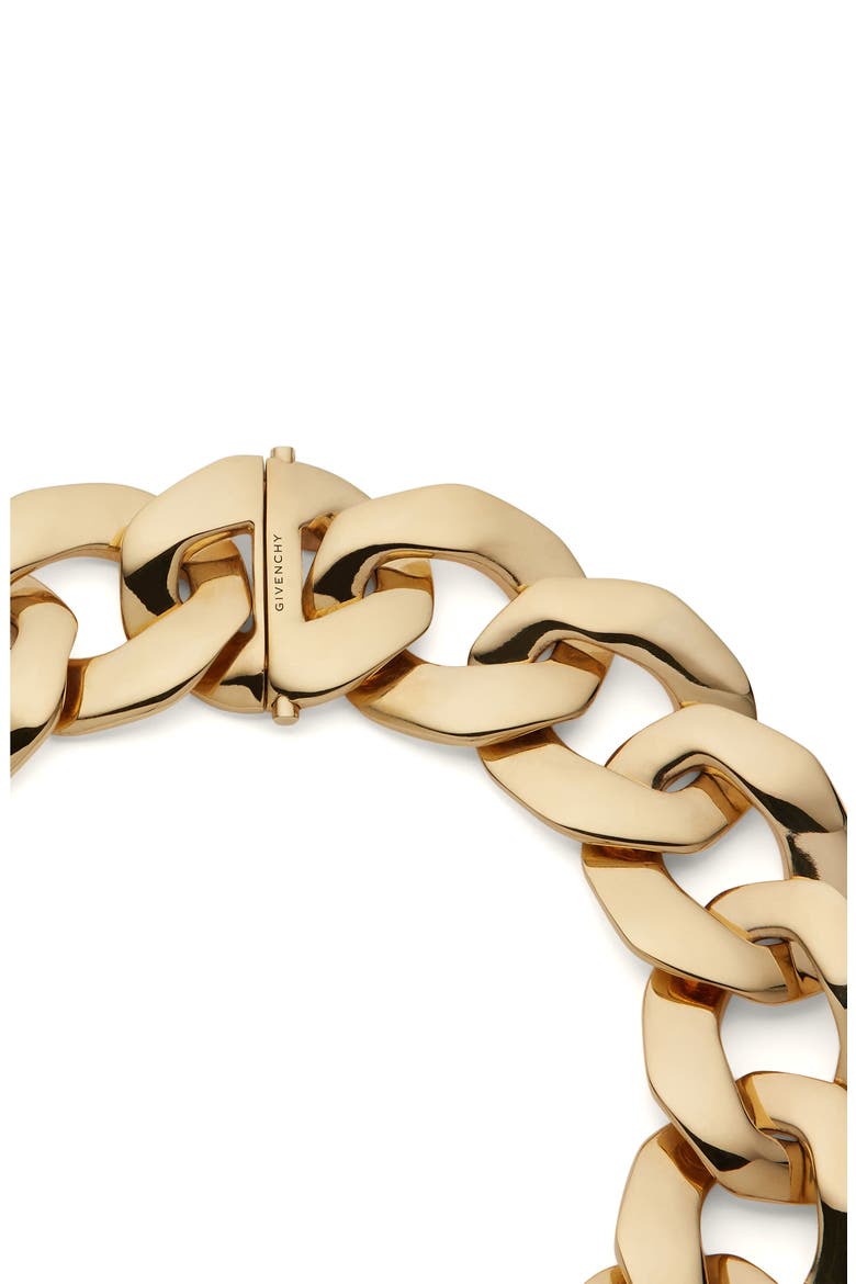 Large Link Collar Necklace, Alternate, color, GOLDEN YELLOW