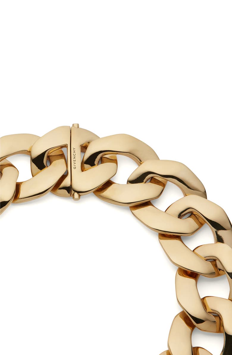 Givenchy Large Link Collar Necklace, Alternate, color, Golden Yellow