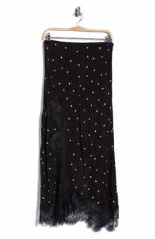 Olivia Lace Trim Midi Skirt