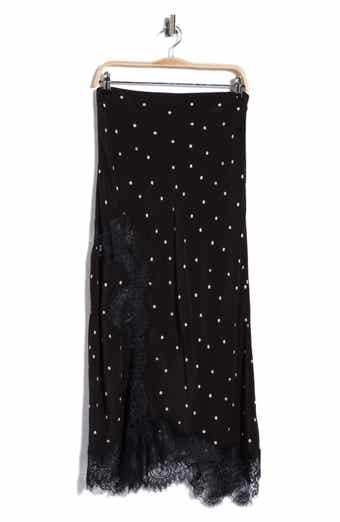 Olivia Lace Trim Midi Skirt