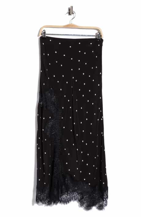 Olivia Lace Trim Midi Skirt