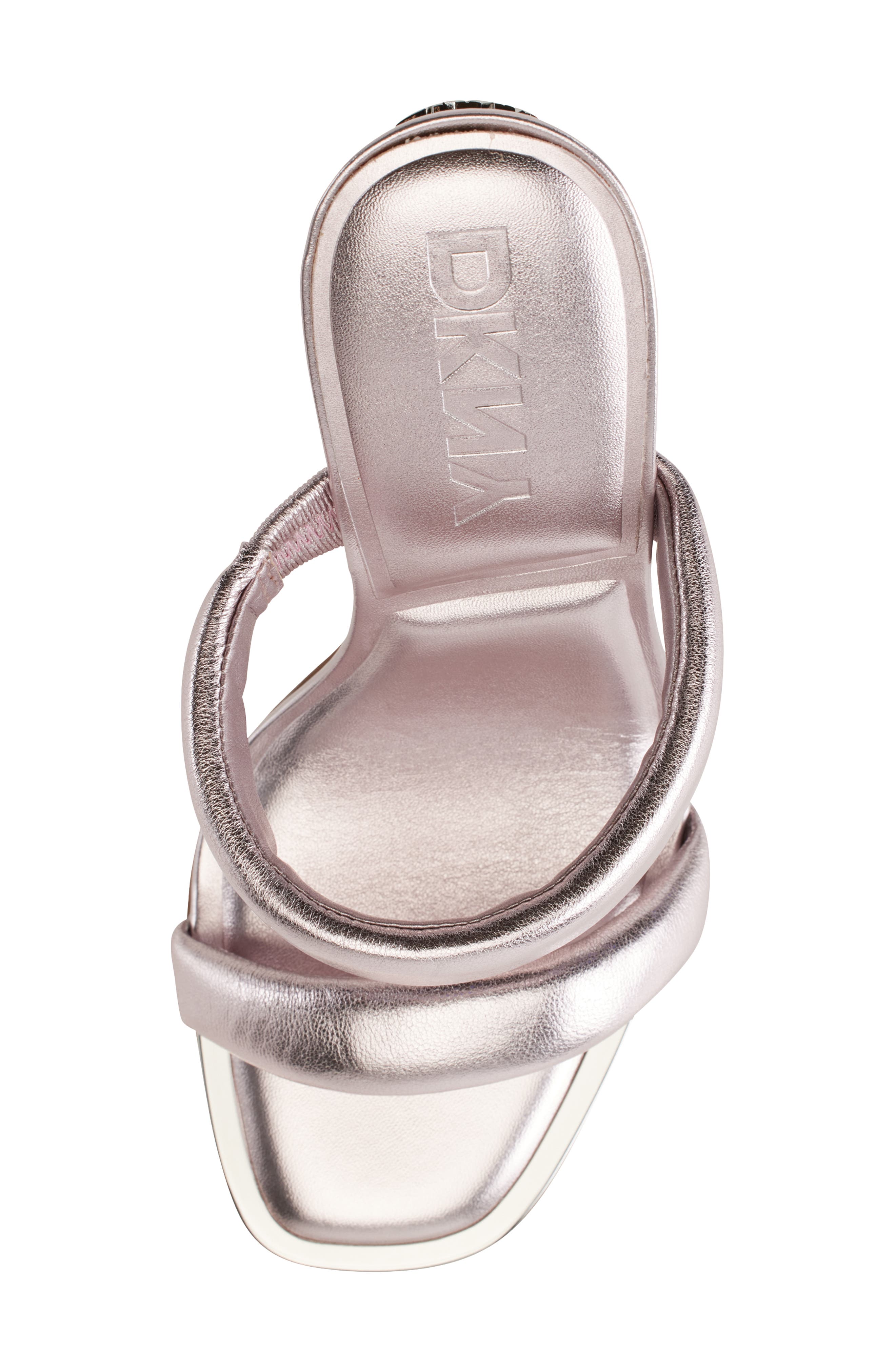DKNY Metallic Sandal, Alternate, color, Dusty Rose