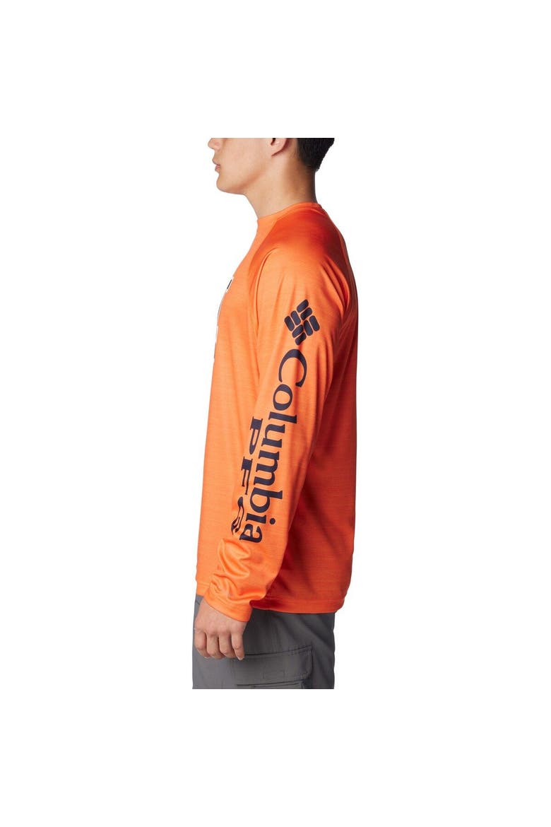 Men's Columbia  Orange Auburn Tigers PFG Terminal Tackle Omni-Shade Raglan Long Sleeve T-Shirt, Alternate, color, Orange