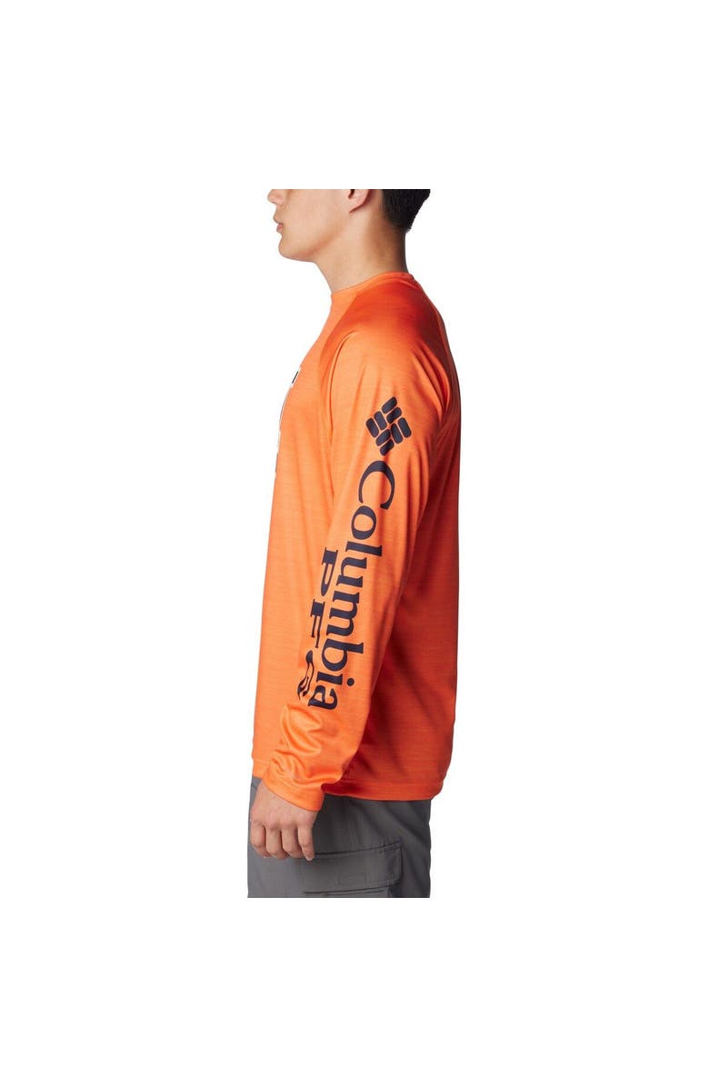 Columbia Men's Columbia  Orange Auburn Tigers PFG Terminal Tackle Omni-Shade Raglan Long Sleeve T-Shirt, Alternate, color, Orange