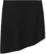 MANGO TEEN Asymmetrical Knit Miniskirt