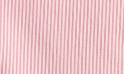 Lucky Brand Stripe Oversize Button Back Cotton Button-up Shirt In Purple Stripe