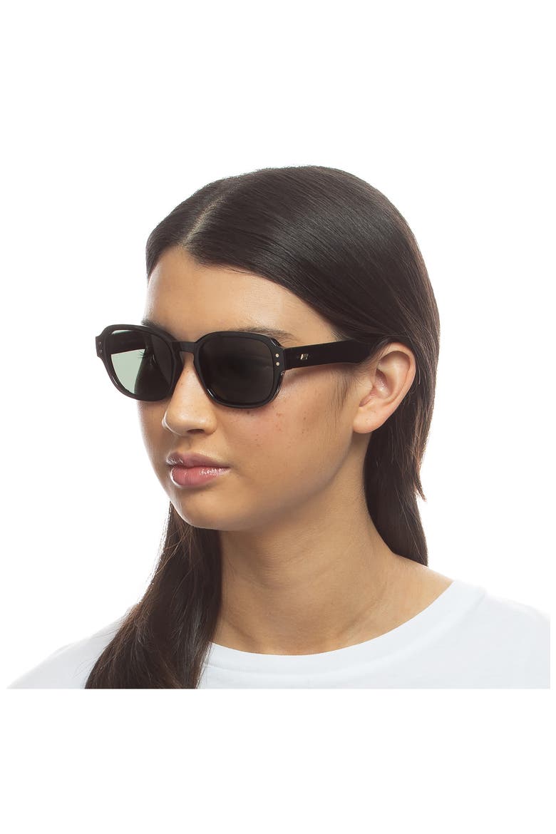 Unthinkable 53mm Square Sunglasses, Alternate, color, BLACK