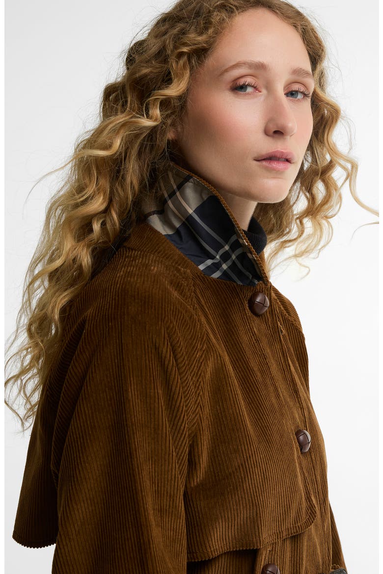 Antonella Corduroy Trench Coat, Alternate, color, TAN/ BIRCHWOOD DRESS