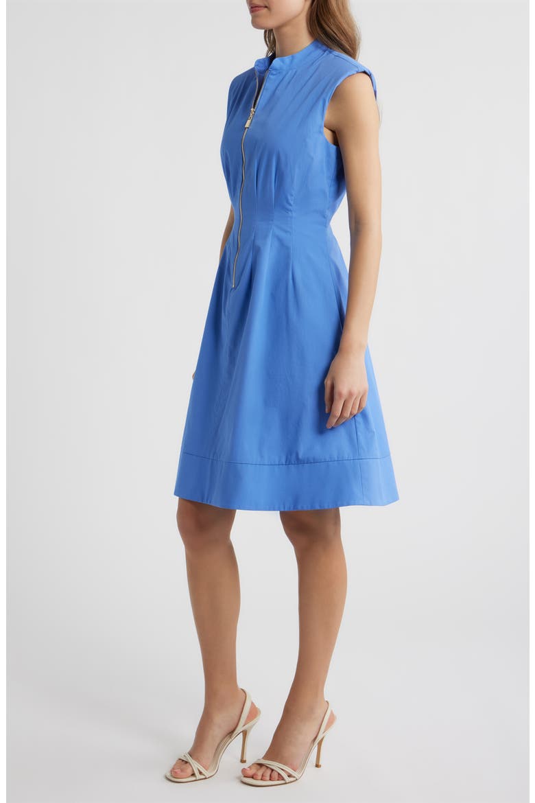Sleeveless Cotton Dress, Alternate, color, PERIWINKLE