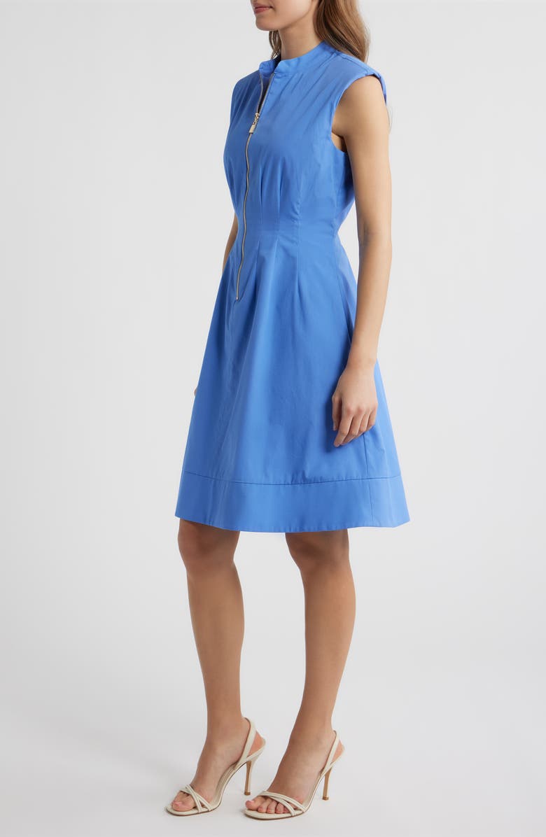 Vince Camuto Sleeveless Cotton Dress, Alternate, color, Periwinkle