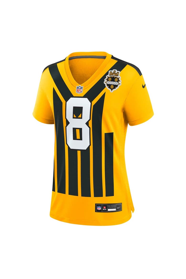Women's Nike Aaron Rodgers Gold Pittsburgh Steelers Alternate 1933 Throwback Game Jersey, Alternate, color, Gold