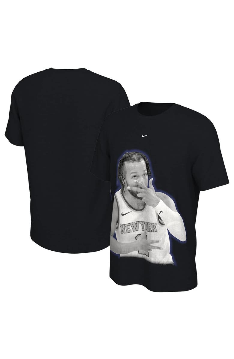 Nike Unisex Nike Jalen Brunson Black New York Knicks Player Graphic T-Shirt, Alternate, color, 