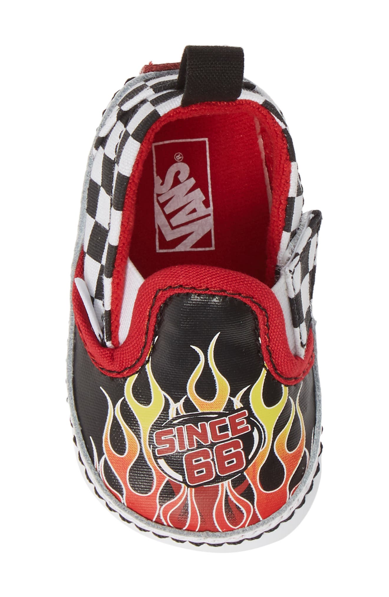 Vans Slip-On V Crib Shoe, Alternate, color, 