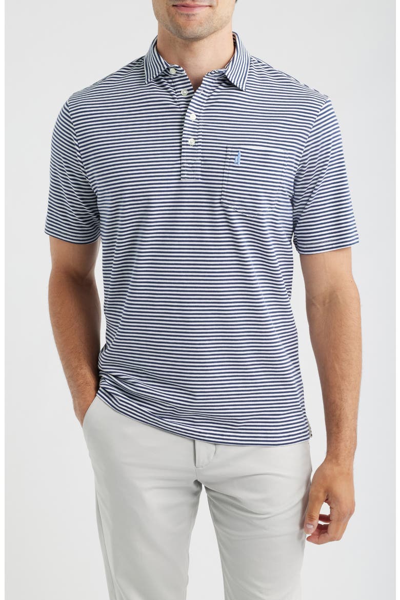 Jacks Stripe Hangin' Out Pocket Polo, Main, color, WAKE