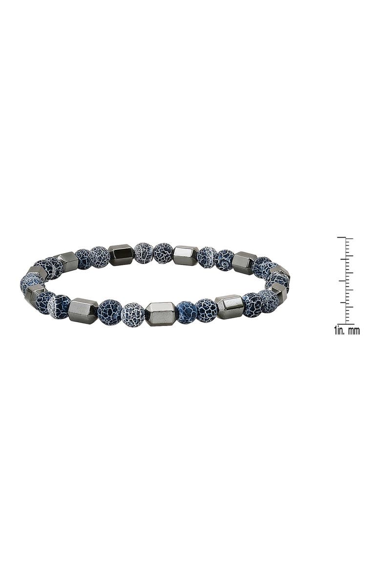 Agate and Hematite Beaded Stretch Bracelet, Alternate, color, MULTI