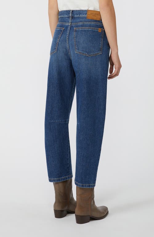 Weekend Max Mara Caprile Tapered Crop Jeans In Blue