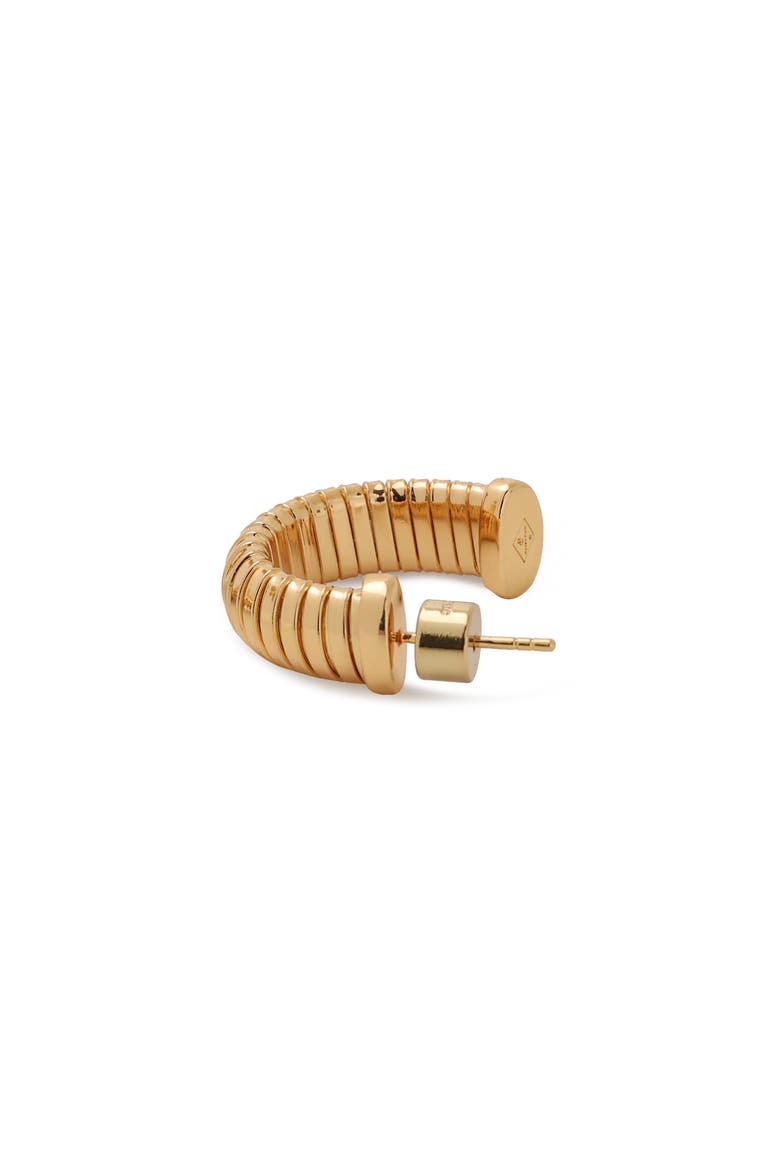 Minimalist Hoop Earrings, Alternate, color, Gold